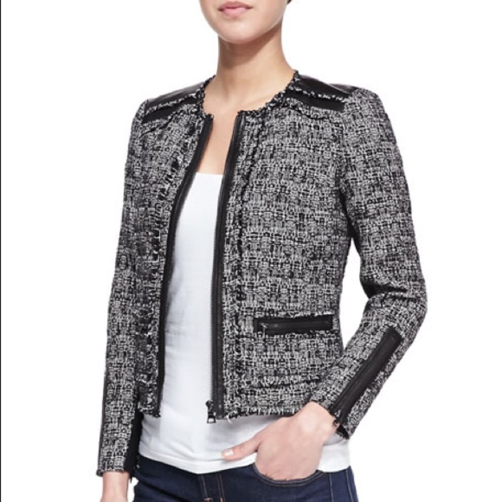 Rebecca Taylor cropped tweed blazer